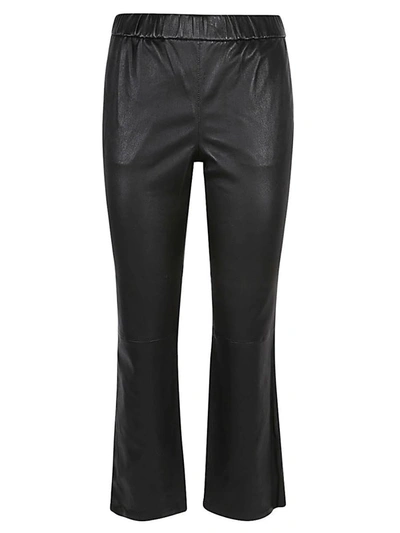 Shop Enes Leather Trousers In Black