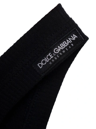 Shop Dolce & Gabbana Canotta Rib In Black