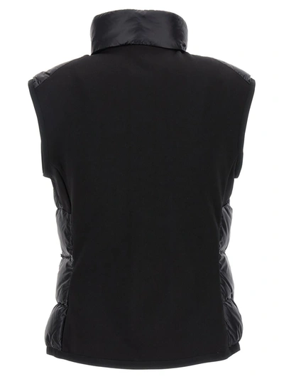 Shop Moncler Grenoble Logo Embroidery Vest In Black