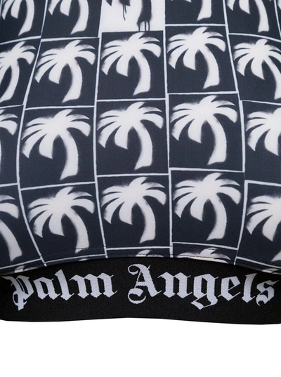 Shop Palm Angels Palms Logo Sport Bra In Black
