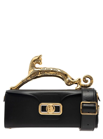 Shop Lanvin Pencil Box Bag In Black