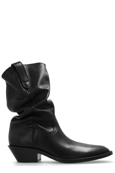 Shop Maison Margiela Tabi Heeled Ankle Boots In Black