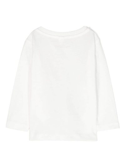 Shop Stella Mccartney Monster Face-print Cotton T-shirt In White