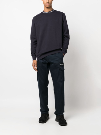 Daily Paper Logo-print Neckline Sweatshirt In Blue