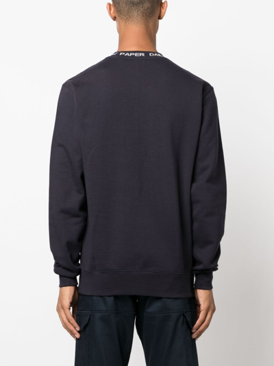 Daily Paper Logo-print Neckline Sweatshirt In Blue