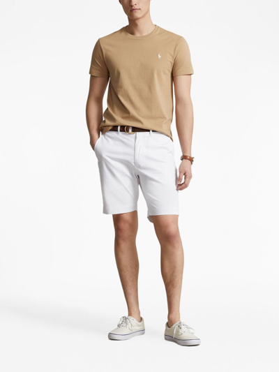 Polo Ralph Lauren Polo Pony-embroidered Cotton T-shirt In Brown