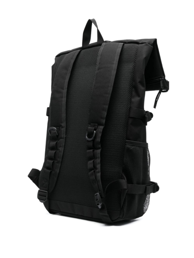 Carhartt Wip Mens Black Philis Water-repellent Recycled-polyester Backpack In Black