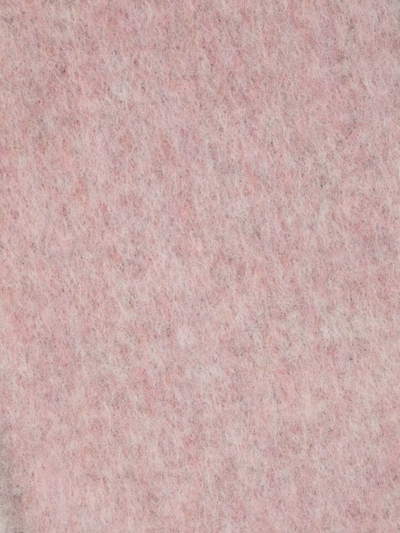 Acne Studios Brushed-effect Frayed-edge Scarf In Pink