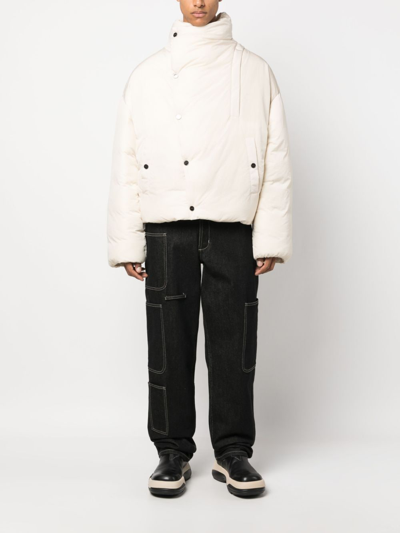 Jacquemus La Doudoune Cocon Down Jacket In Neutrals