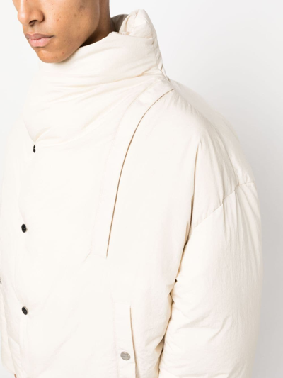Jacquemus La Doudoune Cocon Down Jacket In Neutrals