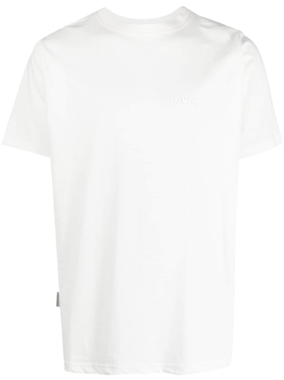 Shop Family First Logo-print Cotton T-shirt In White