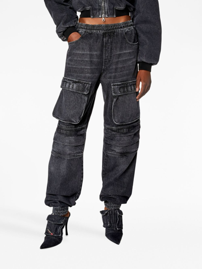 Shop Diesel D-mirt 0hlaa Straight-leg Jeans In Grey