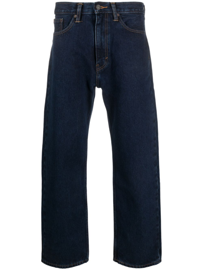 Shop Levi's Baggy Low-rise Straight-leg Jeans In Blue