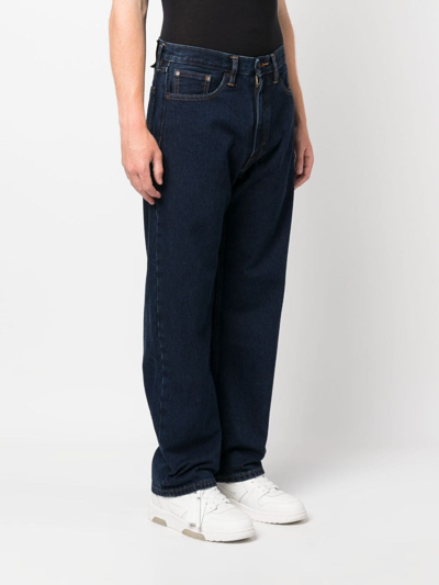 Levi's Baggy Low-rise Straight-leg Jeans In Blue