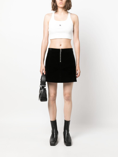 Misbhv The M Logo-embroidered Top In White
