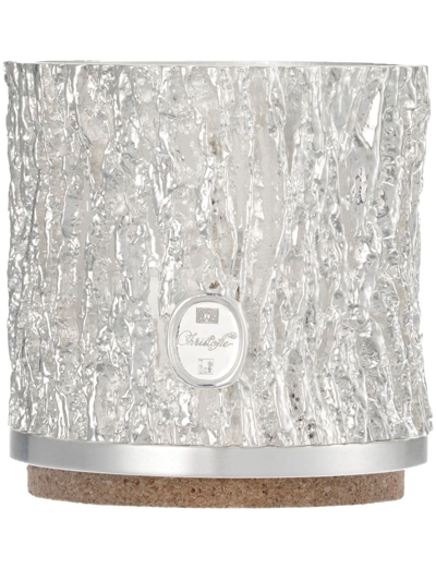 Shop Christofle Small Hurricane Scented Candle In Silver