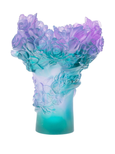 Shop Daum Medium Sweet Garden Vase In Purple