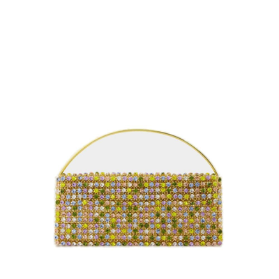 Shop Vanina Maxi Nuances Embellished Top Handle Bag In Multi