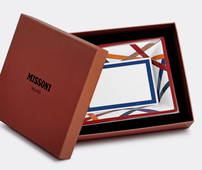 Missoni Nastri Logo-print Tray In Multicolor