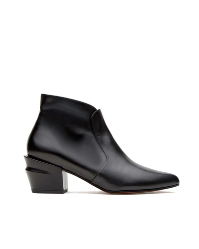 Shop Robert Clergerie Agate Low Western Boot In Black
