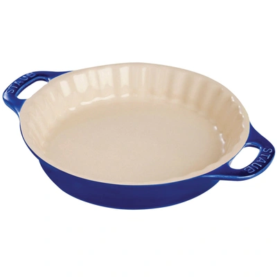 Shop Staub Ceramic 9-inch Pie Dish In Blue