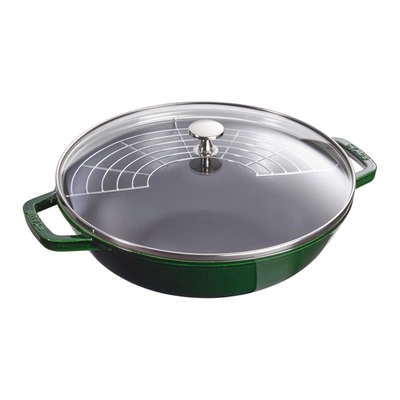 Shop Staub Cast Iron 4.5-qt Perfect Pan In Green