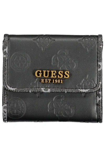 Guess Jeans Polyurethane Women's Wallet In Black | ModeSens