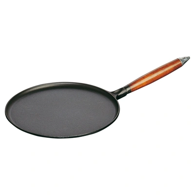 Shop Staub Cast Iron 11-inch Crepe Pan With Spreader & Spatula - Matte Black