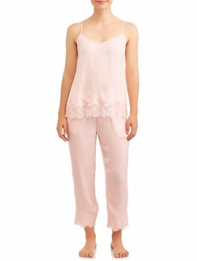 Shop Josie Fairytale Satin V-neck Cami Pajama In Pink