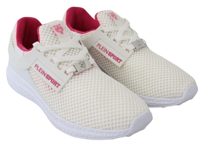 Plein Sport White Polyester Runner Becky Sneakers In White