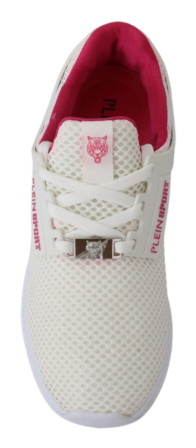 Plein Sport White Polyester Runner Becky Sneakers In White