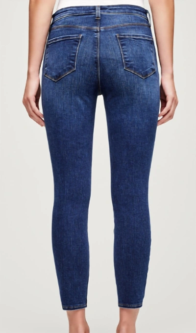 Shop L Agence Margot High Rise Skinny Jean In Tuscan In Blue