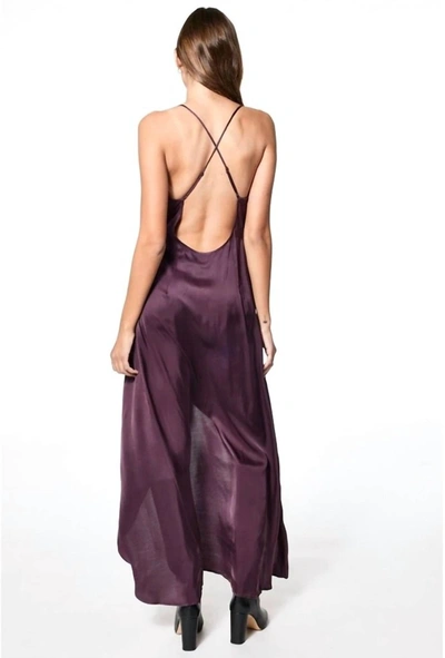 Shop Young Fabulous & Broke Givanni Maxi Slip Dress In Raisin In Purple