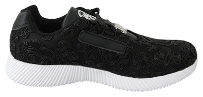 Shop Plein Sport Polyester Runner Joice Sneakers Women's Shoes In Black