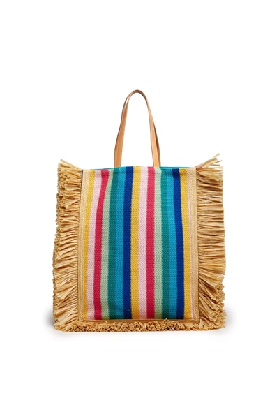 Shop La Doublej Riviera Shopper Bag In Multicolor
