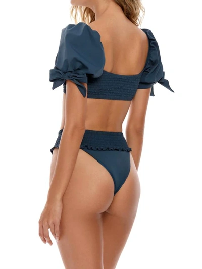 Agua Bendita Tessa Paletts Bottom In Teal In Blue