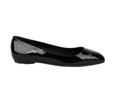 Shop Ferragamo Women's Patent Leather Ballet Flats In Black