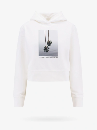 Shop Palm Angels Sweatshirt In White