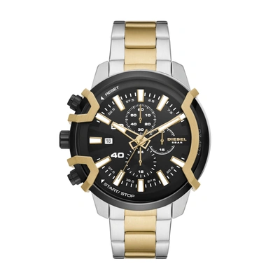 Shop Diesel Men's Griffed Chronograph, Two-tone Stainless Steel Watch In Multi