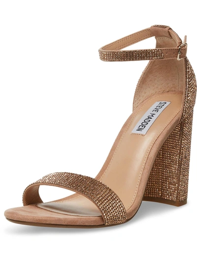 Steve Madden Carrson Womens Embellished Ankle Strap Evening Sandals In Multi