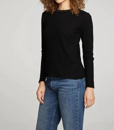 Shop Chaser Long Sleeve Crew Neck Tee In True Black