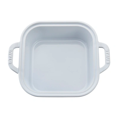 Shop Staub Ceramic 9-inch X 9-inch Square Covered Baking Dish In White