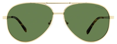 Lacoste Unisex Pilot Sunglasses L233sp 714 Gold/havana 60mm In Multi