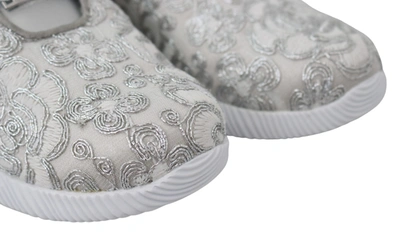 Shop Plein Sport Polyester Runner Joice Sneakers Women's Shoes In Silver