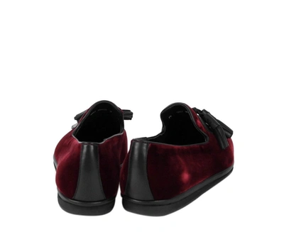 Ferragamo Men's Velvet Tassel Loafer In Pink