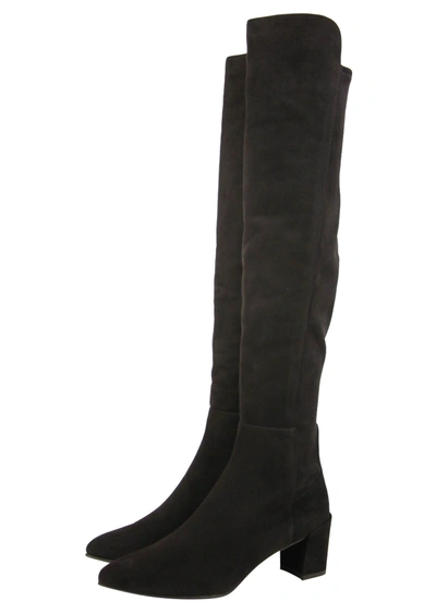 Stuart Weitzman Women's Allwayhunk Cola Suede Over-the-knee Boot In Brown