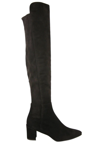 Stuart Weitzman Women's Allwayhunk Cola Suede Over-the-knee Boot In Brown