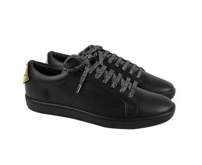 Shop Ysl Saint Laurent Saint Laurent Men's Leather Signature Court Lips Sneaker (eu / Us) In Black