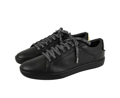 Shop Ysl Saint Laurent Saint Laurent Men's Leather Signature Court Lips Sneaker (eu / Us) In Black