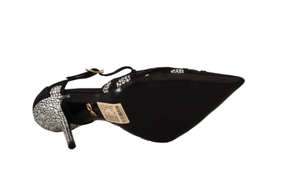 Shop Dolce & Gabbana Crystals T-strap Heels Pumps Women's Shoes In Black